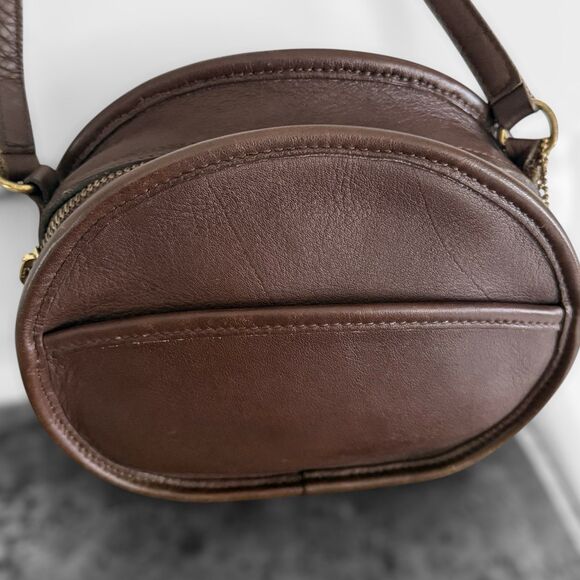 Vintage Coach 9982 Mahogany Canteen Round Crossbody Shoulder Bag - Picture 9 of 16